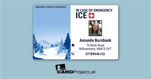Winter Forest ICE Photo ID Card